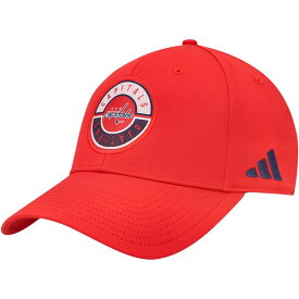 アディダス メンズ 帽子 アクセサリー Washington Capitals adidas Circle Logo Flex Hat Red