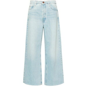�t���[�� ���f�B�[�X �f�j���p���c �{�g���X Le low babby low-rise wide-leg jeans Blue