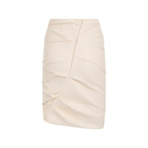 �t�B���\�t�B�[�f�������]�Z���t�B�[�j ���f�B�[�X �X�J�[�g �{�g���X Ruched-design asymmetric-hem skirt Neutrals