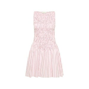 �t�F�C�X�t�� ���f�B�[�X �����s�[�X �g�b�v�X Martina boat-neck mini dress Pink