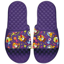 アイスライド メンズ サンダル シューズ Garfield ISlide Cool Cat Pattern Slide Sandals Purple
