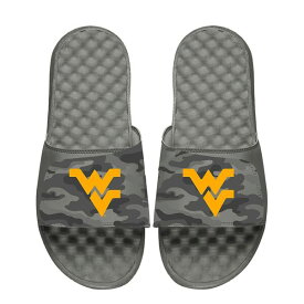 アイスライド メンズ サンダル シューズ West Virginia Mountaineers ISlide Camo Slide Sandals Gray