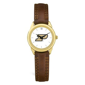 ジャーディン レディース 腕時計 アクセサリー Purdue Boilermakers Women's Medallion Leather Watch -