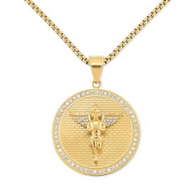 レガシー フォー メン バイ シモン アイ スミス レディース ネックレス・チョーカー・ペンダントトップ アクセサリー Crystal Angel Disc 24" Pendant Necklace in Gold-Tone Ion-Plated Stainless Steel Gold-Tone