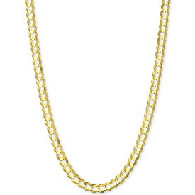 イタリアン ゴールド レディース ネックレス・チョーカー・ペンダントトップ アクセサリー 24" Open Curb Link Chain Necklace (3-3/5mm) in Solid 14k Gold Gold