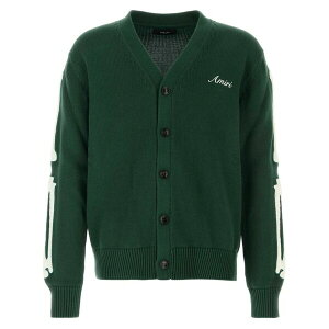 �A�~�� �����Y �J�[�f�B�K�� �A�E�^�[ Bone-embroidered cardigan Green