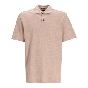 �{�X �����Y �|���V���c �g�b�v�X M??lange-effect short-sleeve polo shirt Neutrals