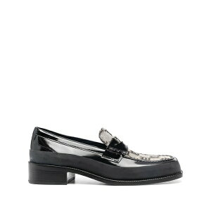 �~�X�r�w�C�u ���f�B�[�X �X���b�|���E���[�t�@�[ �V���[�Y Jacquard monogram loafers Black