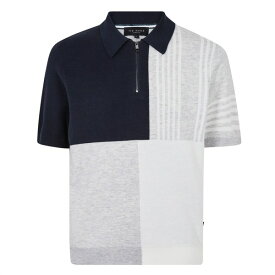 【送料無料】 テッドベーカー メンズ ポロシャツ トップス Ted Norez Knit Polo Sn34 Navy