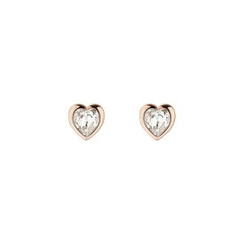 テッドベーカー レディース ピアス＆イヤリング アクセサリー HAN: Crystal Heart Earrings For Women Rose gold