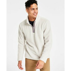 サンアンドプラスストーン メンズ ニット&セーター アウター Men's Dan Fleece Quarter-Zip Sweater, Created for Macy's Stone Block