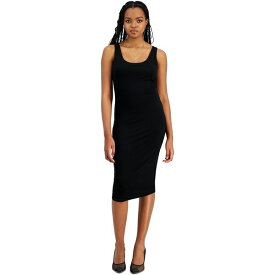 バースリー レディース ワンピース トップス Petite Scoop-Neck Sleeveless Jersey Midi Dress, Created for Macy's Deep Black