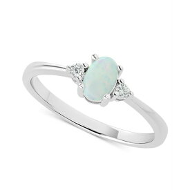 ジャニ ベルニーニ レディース リング アクセサリー Simulated Opal (1/3 ct. t.w.) & Cubic Zirconia Ring in 18k Gold-Plated Sterling Silver, Created for Macy's Silver