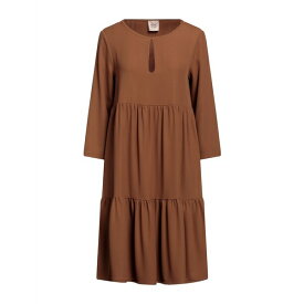 【送料無料】 エムエムイー ロード レディース ワンピース トップス Mini dresses Camel