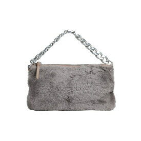 【送料無料】 レ ヴィジョネール レディース ハンドバッグ バッグ ALICE CHAIN FURRY Grey