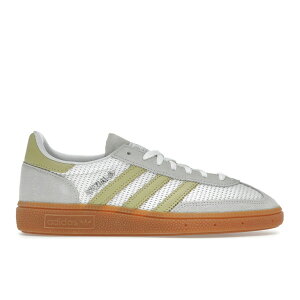 adidas �A�f�B�_�X ���f�B�[�X �X�j�[�J�[ �yadidas Handball Spezial White Powder Yellow (Women's)�z �T�C�Y US_W_12.5 Footwear White/Powder Yellow/Silver Metallic