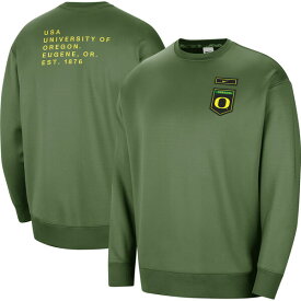 ナイキ レディース パーカー・スウェットシャツ アウター Oregon Ducks Nike Women's Military Collection AllTime Performance Crew Pullover Sweatshirt Olive