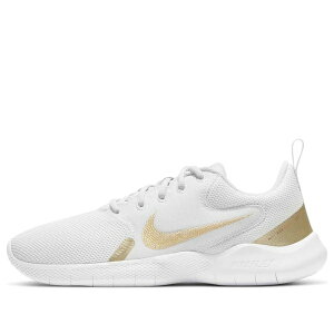 Nike �i�C�L ���f�B�[�X �X�j�[�J�[ White/Gold �y(WMNS) Nike Flex Experience Run 10 'White Metallic Gold Star' CI9964-010�z �T�C�Y US_6(23.0cm)