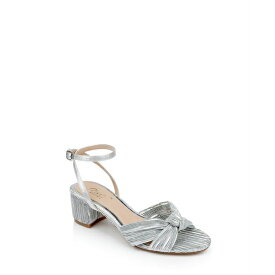 ジュウェルダグレイミシュカ レディース オックスフォード シューズ Women's Hudson Knot Block Heel Evening Sandals Silver