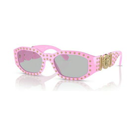 ヴェルサーチ レディース サングラス＆アイウェア アクセサリー Unisex Biggie Sunglasses, VE436153 Pink