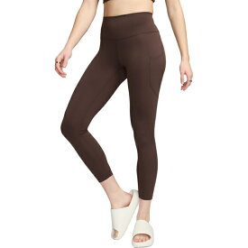 ナイキ レディース カジュアルパンツ ボトムス Nike Women's One High-Waisted 7/8 Leggings with Pockets Baroque Brown