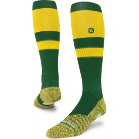 スタンス レディース 靴下 アンダーウェア Stance Adult Stripe On-Field Baseball Socks Green