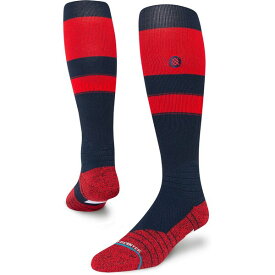 スタンス レディース 靴下 アンダーウェア Stance Adult Stripe On-Field Baseball Socks Navy/Red