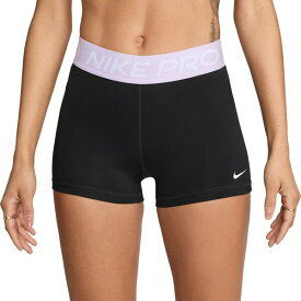 ナイキ レディース カジュアルパンツ ボトムス Nike Women's Pro 3” Shorts Black/Lilac Bloom