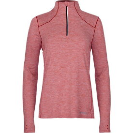 ホットチリーズ レディース シャツ トップス Hot Chillys Women's Clima-Tek Zip-T Redwood Heather