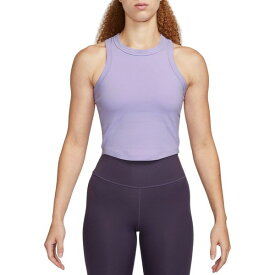 ナイキ レディース シャツ トップス Nike Women's One Fitted Dri-FIT Cropped Tank Top Lilac Bloom