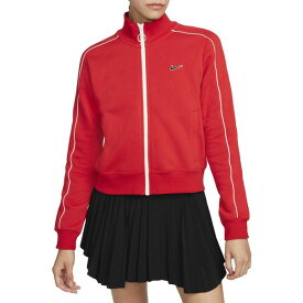 ナイキ レディース シャツ トップス Nike Sportswear Women's Fleece Track Top University Red