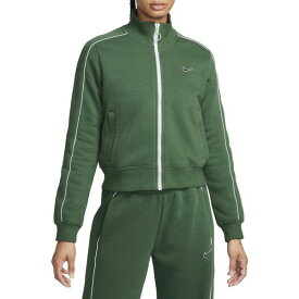 ナイキ レディース シャツ トップス Nike Sportswear Women's Fleece Track Top Fir