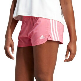 アディダス レディース カジュアルパンツ ボトムス adidas Women's 3-Stripes Pacer Woven Shorts Pink Fusion