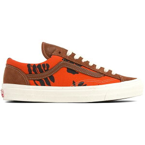 Vans �o���Y �����Y �X�j�[�J�[ �yVans Style 36 Modernica Orange Hawaiian Print�z �T�C�Y US_11.5(29.5cm) Leather Brown/Hawaiian