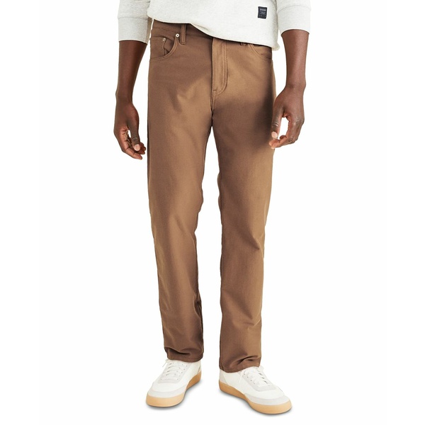 ドッカーズ メンズ カジュアルパンツ ボトムス Men's Straight-Fit Comfort Knit Jean-Cut Pants Foxtrot Brown