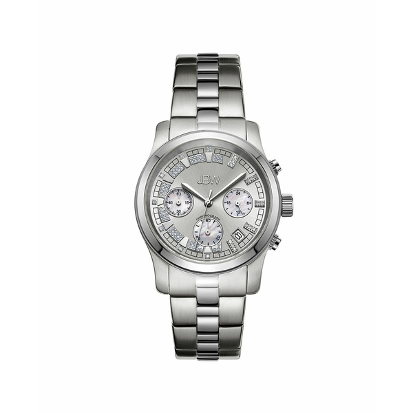 ジェイビーダブリュー レディース Tシャツ トップス Women's Alessandra Diamond (1 Stainless Steel Watch Silver