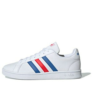 adidas �A�f�B�_�X �����Y �X�j�[�J�[ �yadidas Grand Court Base 'White Blue Active Red' EE7901�z �T�C�Y US_5.5(23.5cm)
