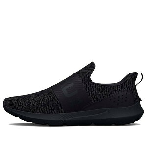 Under Armour A_[A[}[ Y Xj[J[ yUnder Armour Surge 3 Slip 'Triple Black' 3026506-002z TCY US_8(26.0cm)
