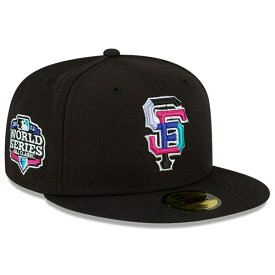 ニューエラ メンズ 帽子 アクセサリー San Francisco Giants New Era 2012 World Series Polar Lights 59FIFTY Fitted Hat Black