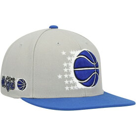 ミッチェル&ネス メンズ 帽子 アクセサリー Orlando Magic Mitchell & Ness Hardwood Classics Essentials 2.0 Snapback Hat Gray/Blue