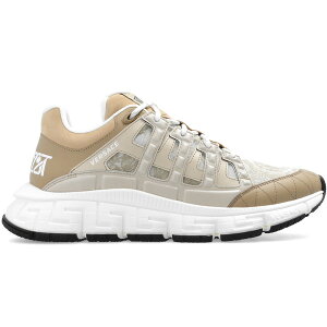 Versace ���F���T�[�` ���f�B�[�X �X�j�[�J�[ �yVersace Trigreca Sneakers Beige (Women's)�z �T�C�Y EU_43(28cm) Beige