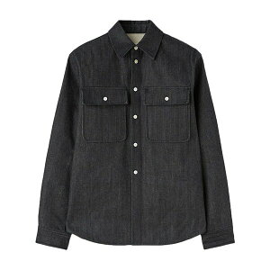 �W���E�T���_�[ ���f�B�[�X �V���c �g�b�v�X Spread-collar denim shirt Blue