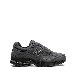 �j���[�o�����X �����Y �X�j�[�J�[ �V���[�Y 2002r castlerock / black leather sneakers Grey