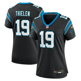 ナイキ レディース ユニフォーム トップス Adam Thielen Carolina Panthers Nike Women's Team Game Jersey Black