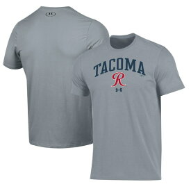 アンダーアーマー メンズ Tシャツ トップス Tacoma Rainiers Under Armour Performance TShirt Gray