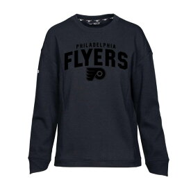 レベルウェア レディース パーカー・スウェットシャツ アウター Philadelphia Flyers Levelwear Women's Fiona Fashion Top Black