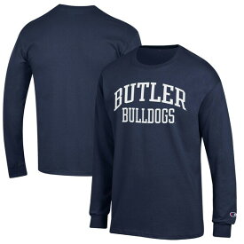 チャンピオン メンズ Tシャツ トップス Butler Bulldogs Champion Jersey Long Sleeve TShirt Navy