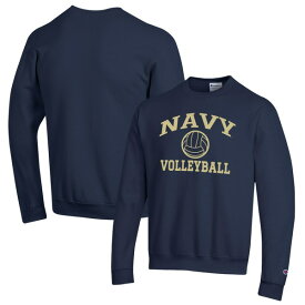 チャンピオン メンズ パーカー・スウェットシャツ アウター Navy Midshipmen Champion Volleyball Icon Powerblend Pullover Sweatshirt Navy