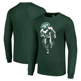 スターター メンズ Tシャツ トップス New York Jets Starter Logo Graphic Long Sleeve TShirt Green