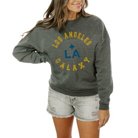 ゲームデイ レディース パーカー・スウェットシャツ アウター LA Galaxy Gameday Couture Women's Fleece Pullover Sweatshirt Charcoal